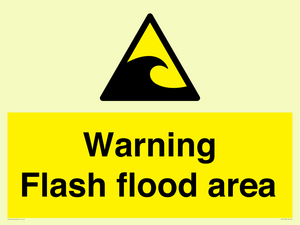 Warning Flash flood area